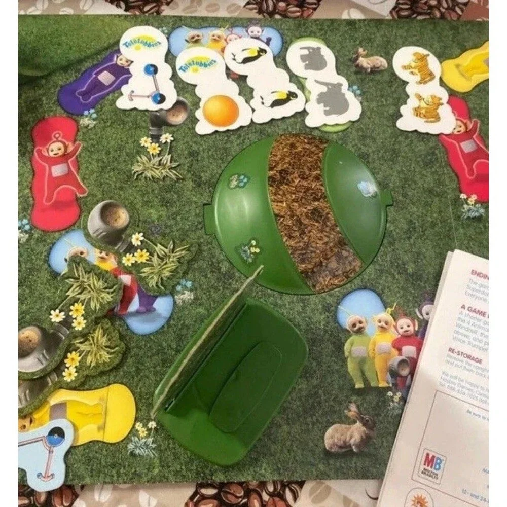 Vintage 1998 Milton Bradley Teletubbies Teletubbyland Board Game Incomplete